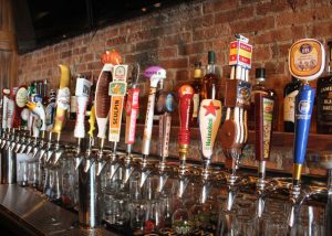 Large Assortment of Beers on Tap