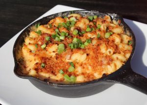 Macaroni and Cheese in Iron Skillet