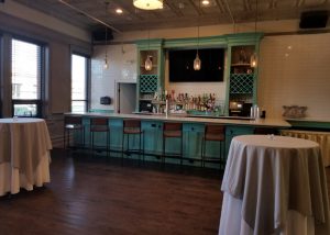 Upstairs Catering Room with Large Bar area overlooking Main Street.